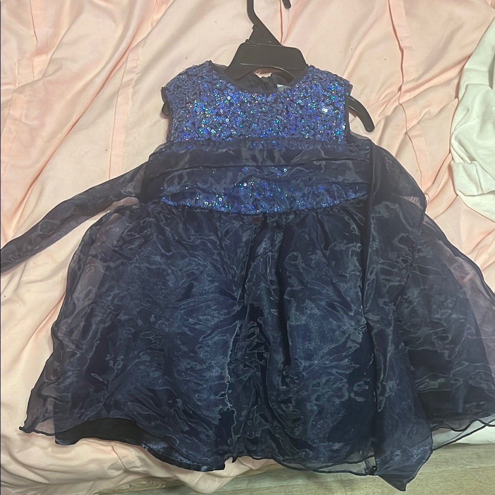 Elegant Navy Blue Kids Dress